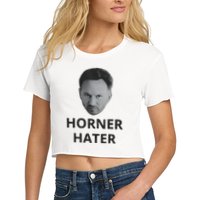 I Am A Hardcore Christian Front Horner Hater Back Crop Top
