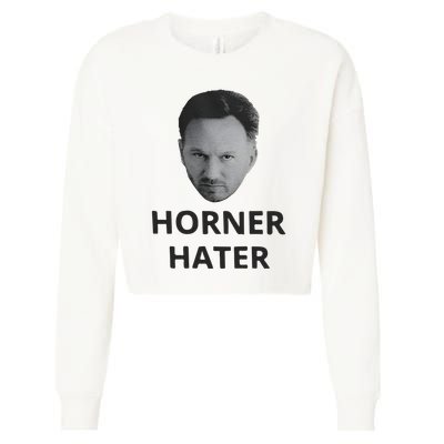 I Am A Hardcore Christian Front Horner Hater Back Cropped Pullover Crew