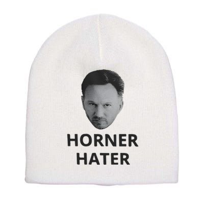 I Am A Hardcore Christian Front Horner Hater Back Short Acrylic Beanie