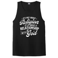 ItS About A Relationship With God Christian Faith Jesus PosiCharge Competitor Tank