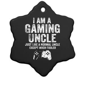 I Am A Gaming Uncle Gift Funny Video Gamer Gift Video Game Ceramic Star Ornament