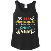 I am a Pharmacist What's Your Super Power Funny Ladies Essential Tank