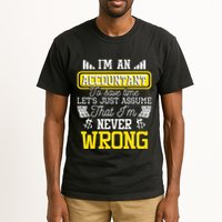 Im An Accountant To Save Time Auditor Auditing Bookkeeper Tall T-Shirt