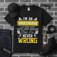 Im An Accountant To Save Time Auditor Auditing Bookkeeper Tall T-Shirt