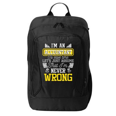 Im An Accountant To Save Time Auditor Auditing Bookkeeper City Backpack