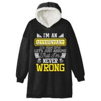 Im An Accountant To Save Time Auditor Auditing Bookkeeper Hooded Wearable Blanket