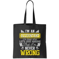 Im An Accountant To Save Time Auditor Auditing Bookkeeper Bag