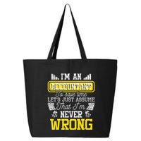 Im An Accountant To Save Time Auditor Auditing Bookkeeper 25L Jumbo Tote