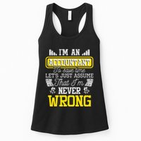 Im An Accountant To Save Time Auditor Auditing Bookkeeper Womens Tank Top