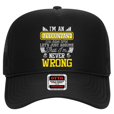 Im An Accountant To Save Time Auditor Auditing Bookkeeper Trucker Hat