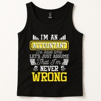 Im An Accountant To Save Time Auditor Auditing Bookkeeper Tank Top