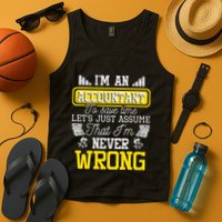 Im An Accountant To Save Time Auditor Auditing Bookkeeper Tank Top