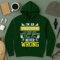 Im An Accountant To Save Time Auditor Auditing Bookkeeper Hoodie