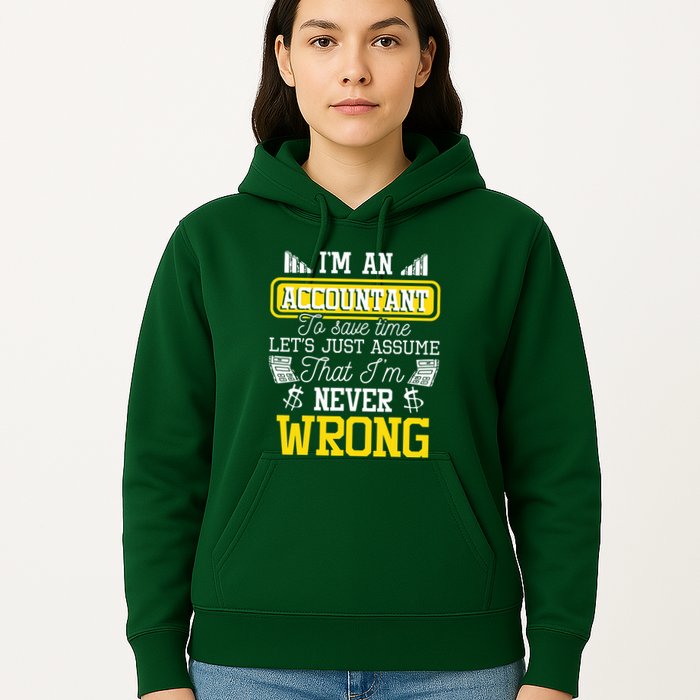 Im An Accountant To Save Time Auditor Auditing Bookkeeper Hoodie