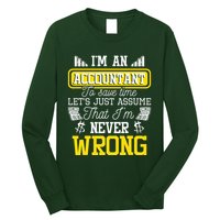Im An Accountant To Save Time Auditor Auditing Bookkeeper Long Sleeve Shirt