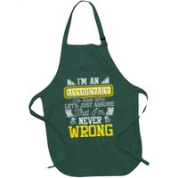 Im An Accountant To Save Time Auditor Auditing Bookkeeper Apron
