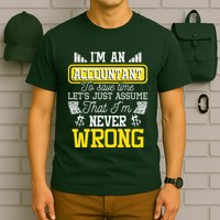 Im An Accountant To Save Time Auditor Auditing Bookkeeper T-Shirt