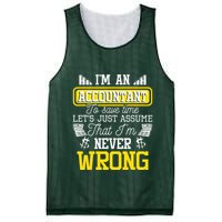 Im An Accountant To Save Time Auditor Auditing Bookkeeper Mesh Reversible Basketball Jersey Tank