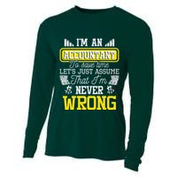 Im An Accountant To Save Time Auditor Auditing Bookkeeper Cooling Performance Long Sleeve Crew