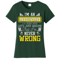 Im An Accountant To Save Time Auditor Auditing Bookkeeper Women's T-Shirt