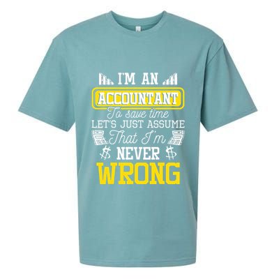 Im An Accountant To Save Time Auditor Auditing Bookkeeper Sueded Cloud Jersey T-Shirt
