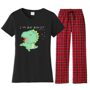 I'm an Adult Technically Funny 18th Birthday Women's Flannel Pajama Set