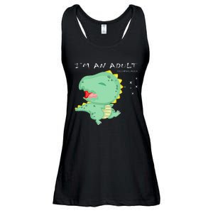 I'm an Adult Technically Funny 18th Birthday Ladies Essential Flowy Tank