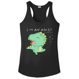 I'm an Adult Technically Funny 18th Birthday Ladies PosiCharge Competitor Racerback Tank