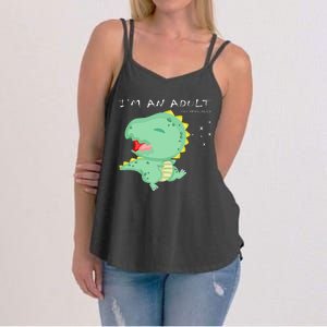 I'm an Adult Technically Funny 18th Birthday Women's Strappy Tank