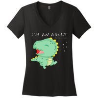 I'm an Adult Technically Funny 18th Birthday Women's V-Neck T-Shirt