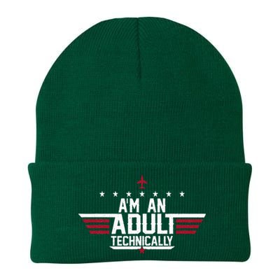 Im An Adult Technically Funny 18th Birthday Tee Knit Cap Winter Beanie