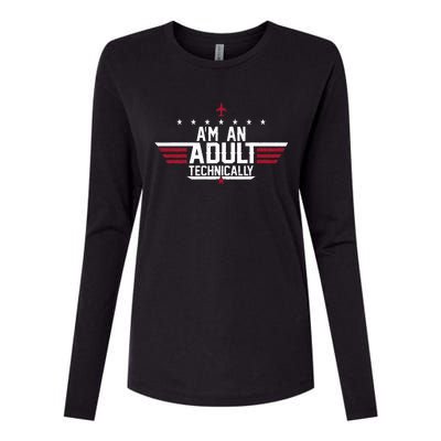 Im An Adult Technically Funny 18th Birthday Tee Womens Cotton Relaxed Long Sleeve T-Shirt