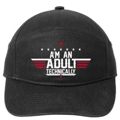 Im An Adult Technically Funny 18th Birthday Tee 7-Panel Snapback Hat