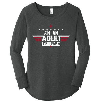 Im An Adult Technically Funny 18th Birthday Tee Women's Perfect Tri Tunic Long Sleeve Shirt