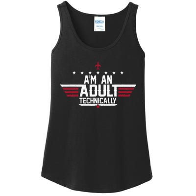 Im An Adult Technically Funny 18th Birthday Tee Ladies Essential Tank