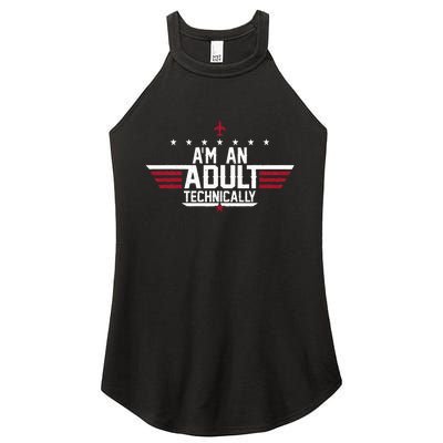 Im An Adult Technically Funny 18th Birthday Tee Women's Perfect Tri Rocker Tank