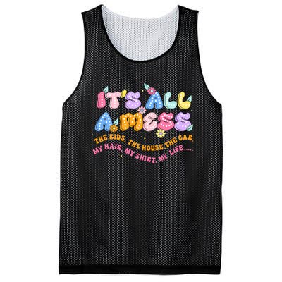 ItS All A Mess Mesh Reversible Basketball Jersey Tank