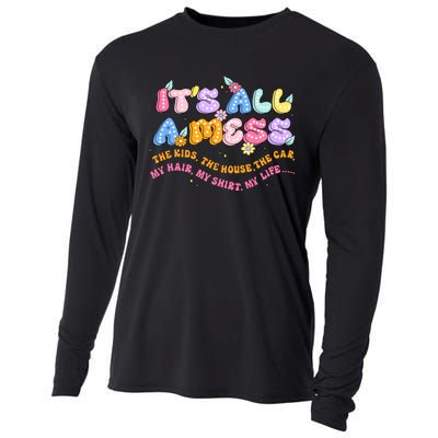 ItS All A Mess Cooling Performance Long Sleeve Crew