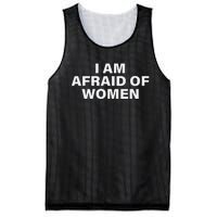 I Am Afraid Of Women Mesh Reversible Basketball Jersey Tank