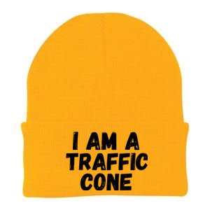 I Am A Traffic Cone, Traffic Cone Costume, Funny Halloween Knit Cap Winter Beanie