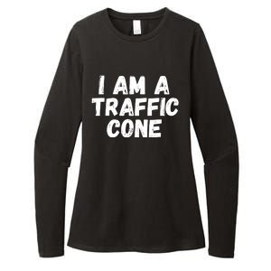 I Am A Traffic Cone, Traffic Cone Costume, Funny Halloween Womens CVC Long Sleeve Shirt