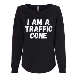 I Am A Traffic Cone, Traffic Cone Costume, Funny Halloween Womens California Wash Sweatshirt