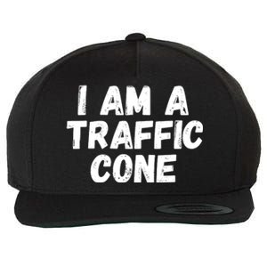 I Am A Traffic Cone, Traffic Cone Costume, Funny Halloween Wool Snapback Cap