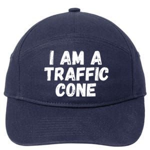 I Am A Traffic Cone, Traffic Cone Costume, Funny Halloween 7-Panel Snapback Hat