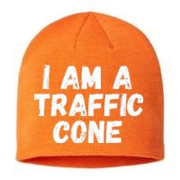 I Am A Traffic Cone, Traffic Cone Costume, Funny Halloween Sustainable Beanie