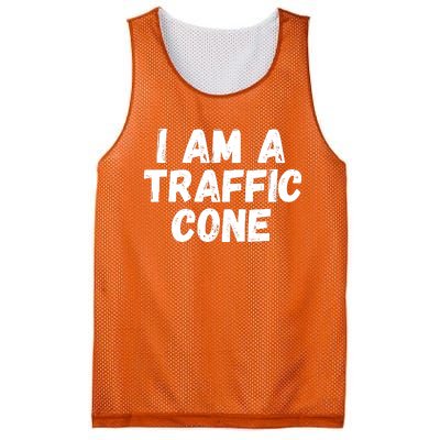 I Am A Traffic Cone, Traffic Cone Costume, Funny Halloween Mesh Reversible Basketball Jersey Tank