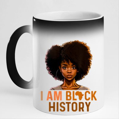 I Am Black History 11oz Black Color Changing Mug