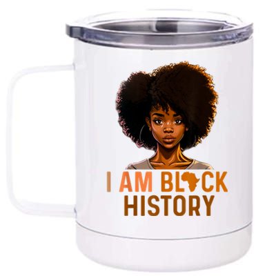 I Am Black History 12 oz Stainless Steel Tumbler Cup