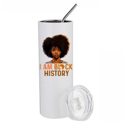 I Am Black History Stainless Steel Tumbler