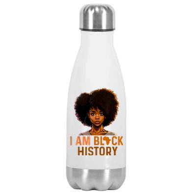 I Am Black History Stainless Steel Insulated Water Bottle